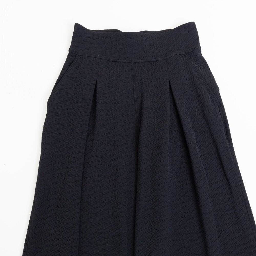 Lululemon Can You Feel The Pleat Crop Capri Pants Wide Leg 21" Black - Picture 7 of 12